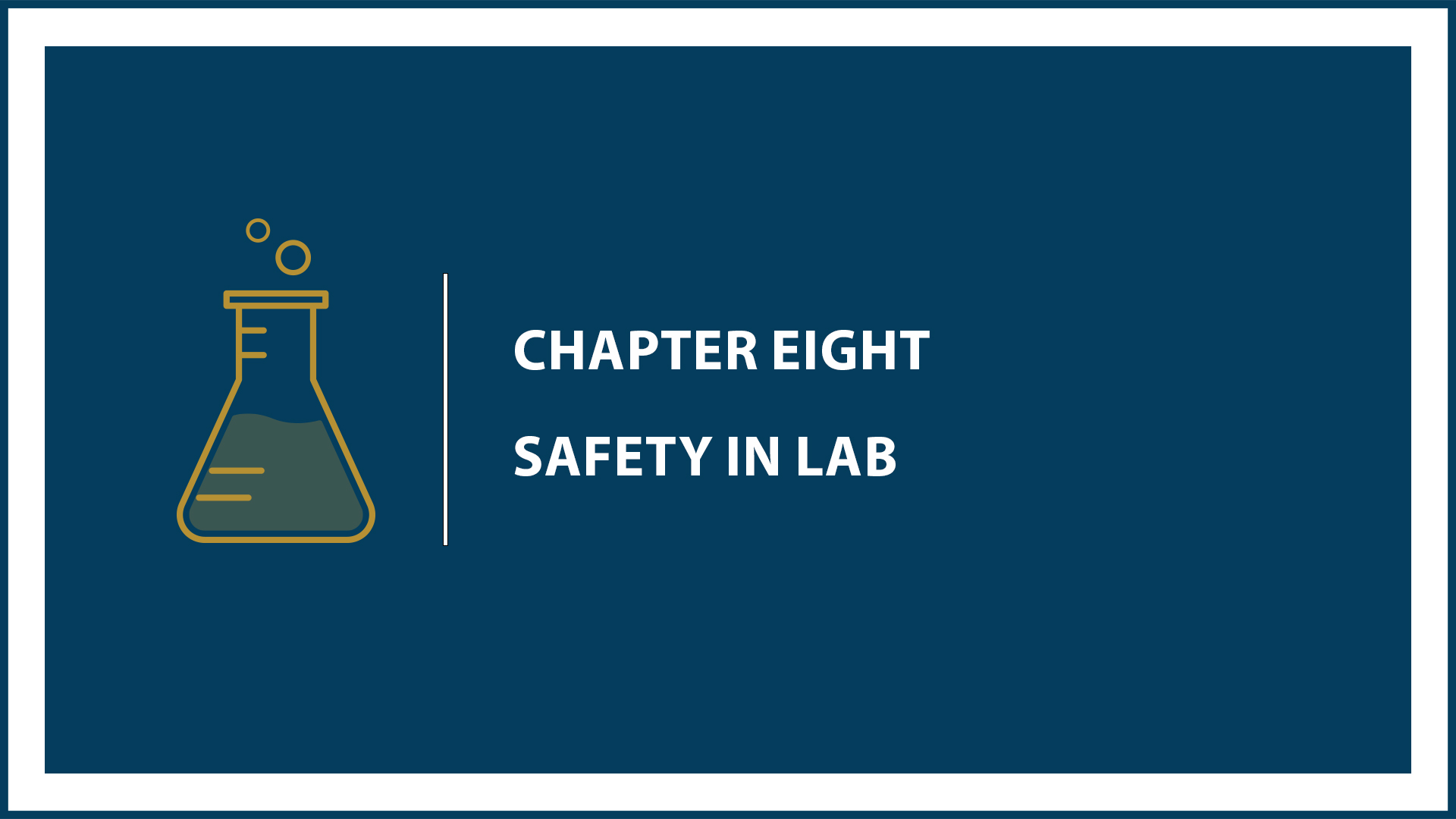 Chapter 8: Safety in Lab